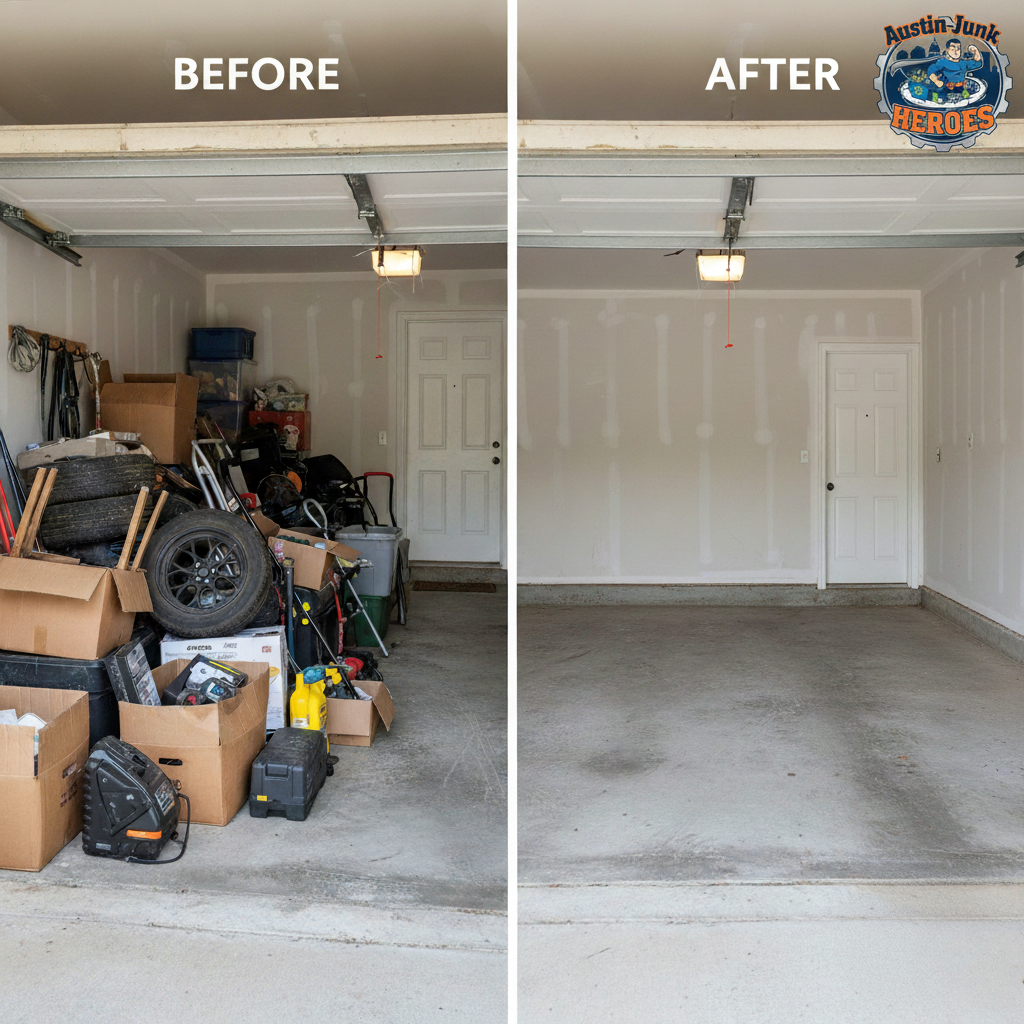 Before and after junk removal